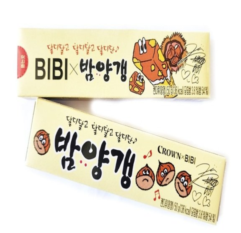 Crown BIBI X Chestnut jelly 50g /크라운 BIBI X 밤양갱 50g